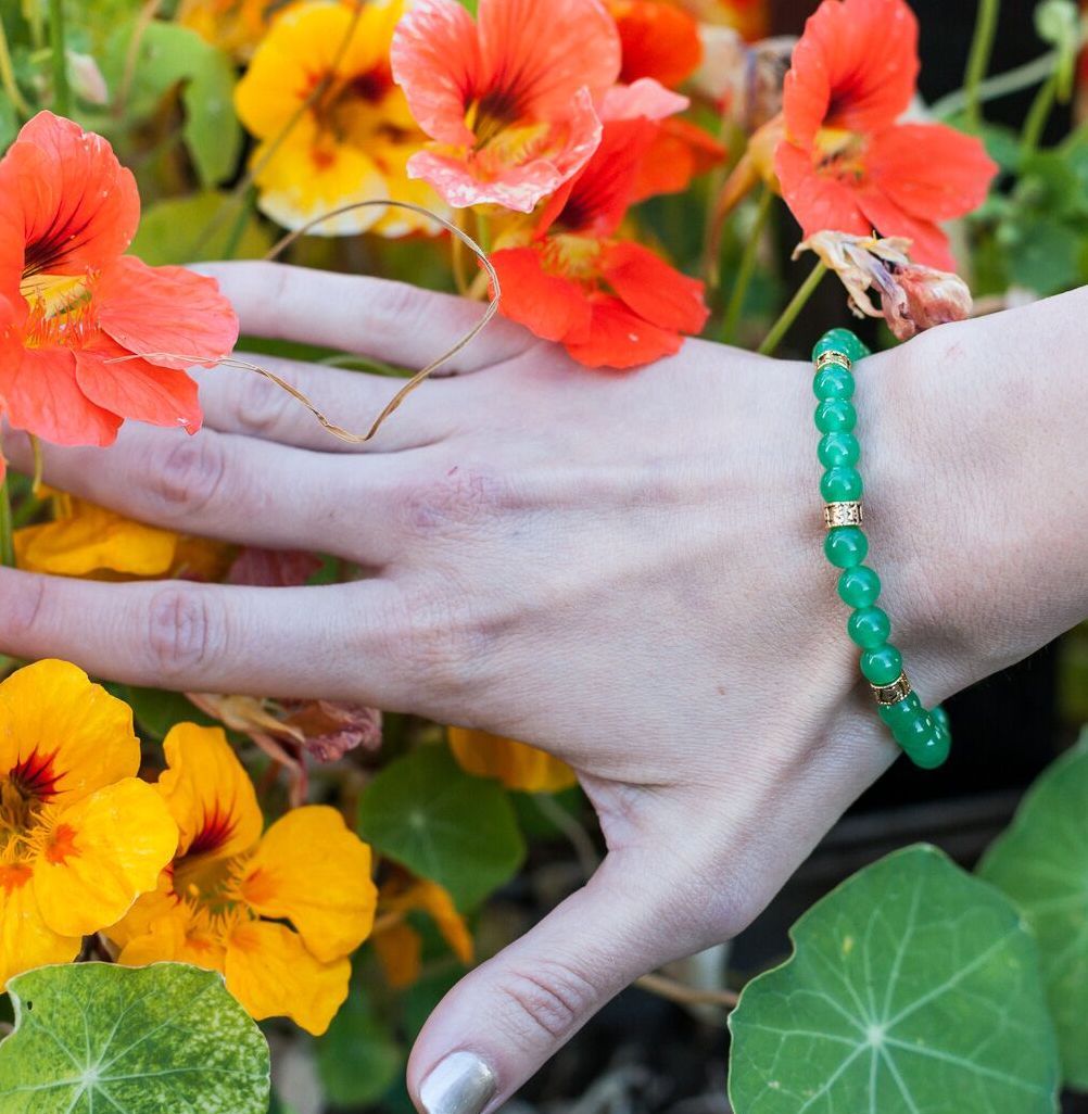 Meditating - Green Aventurine Bracelet