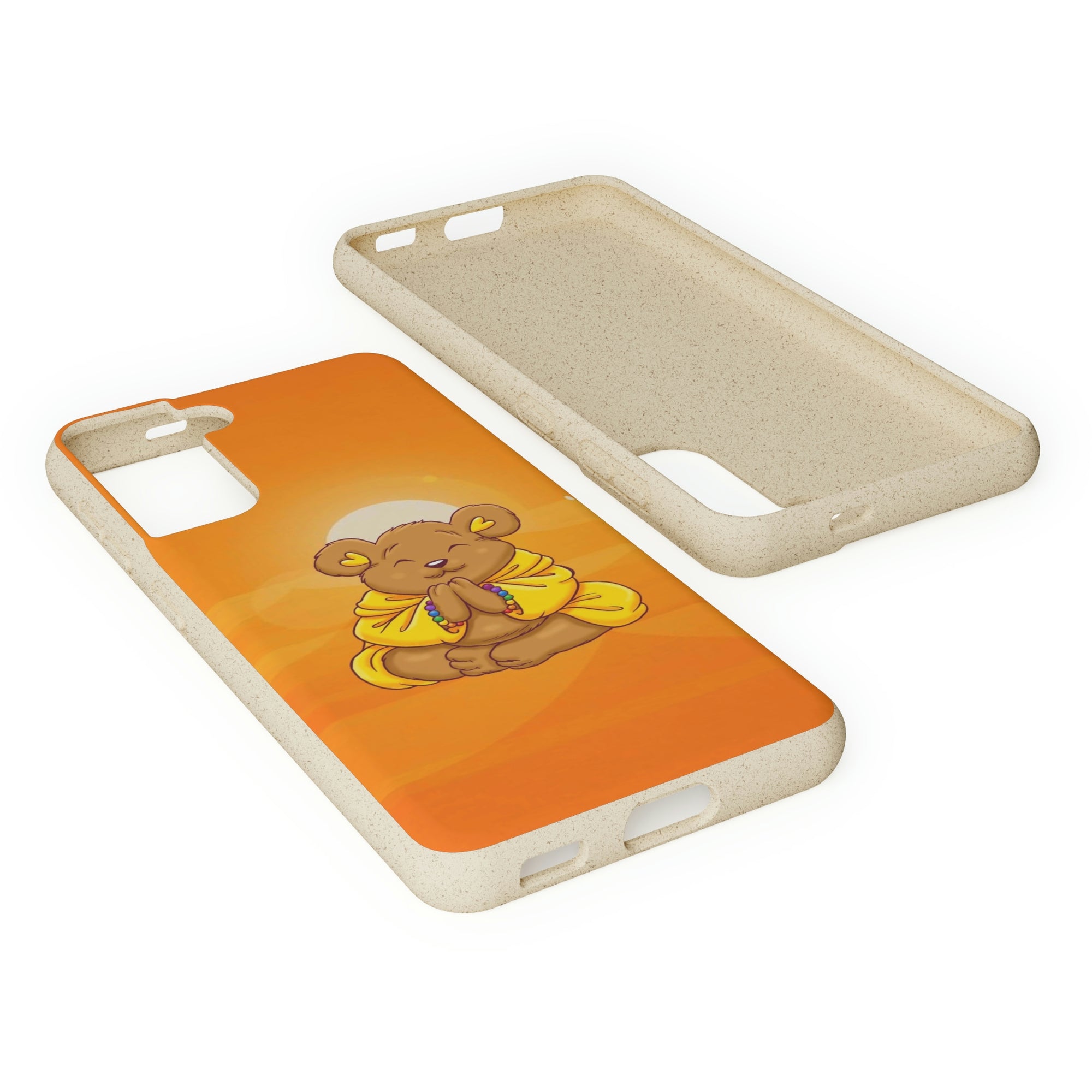 Buddha Bear Prayer: Eco-friendly Phone Case