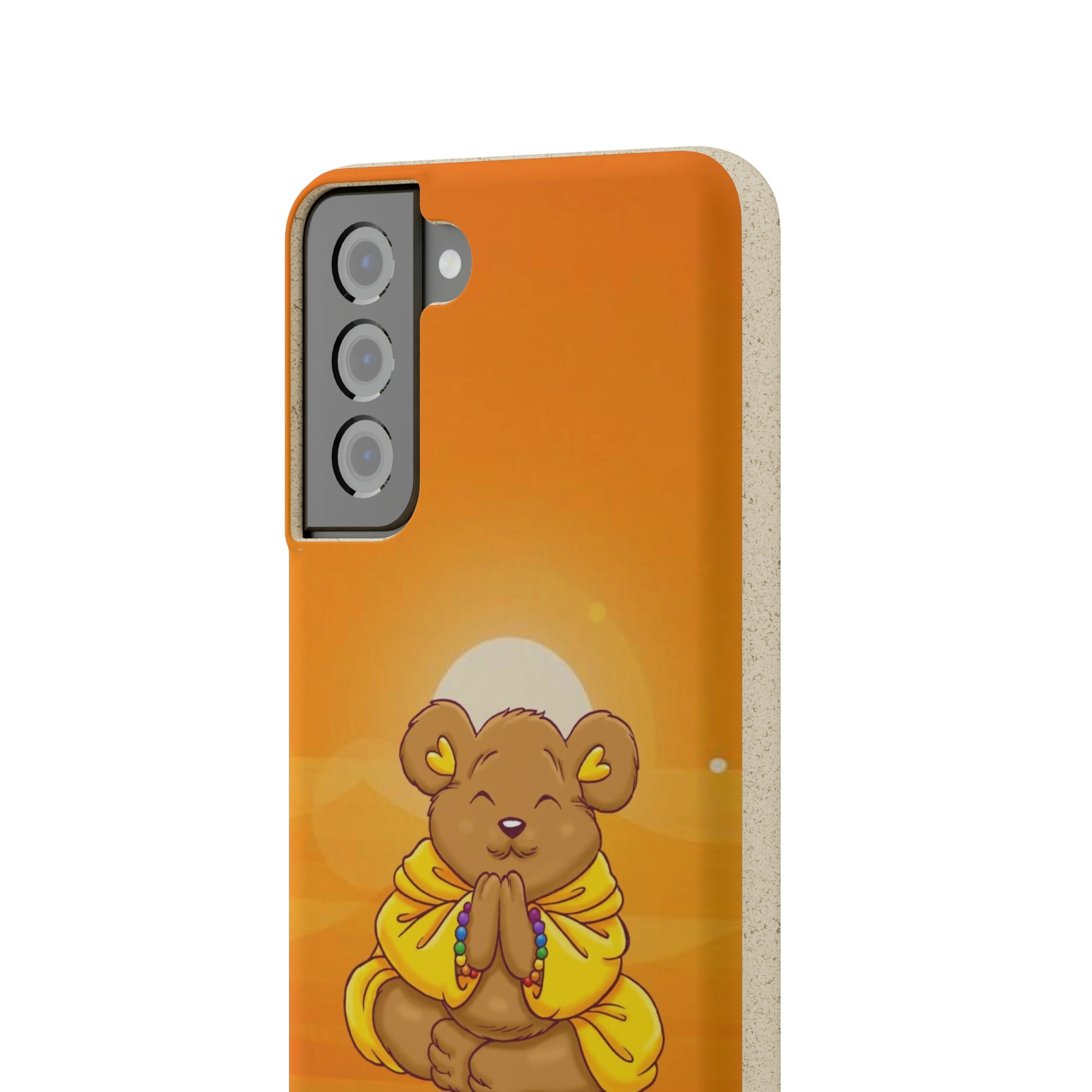Buddha Bear Prayer: Eco-friendly Phone Case