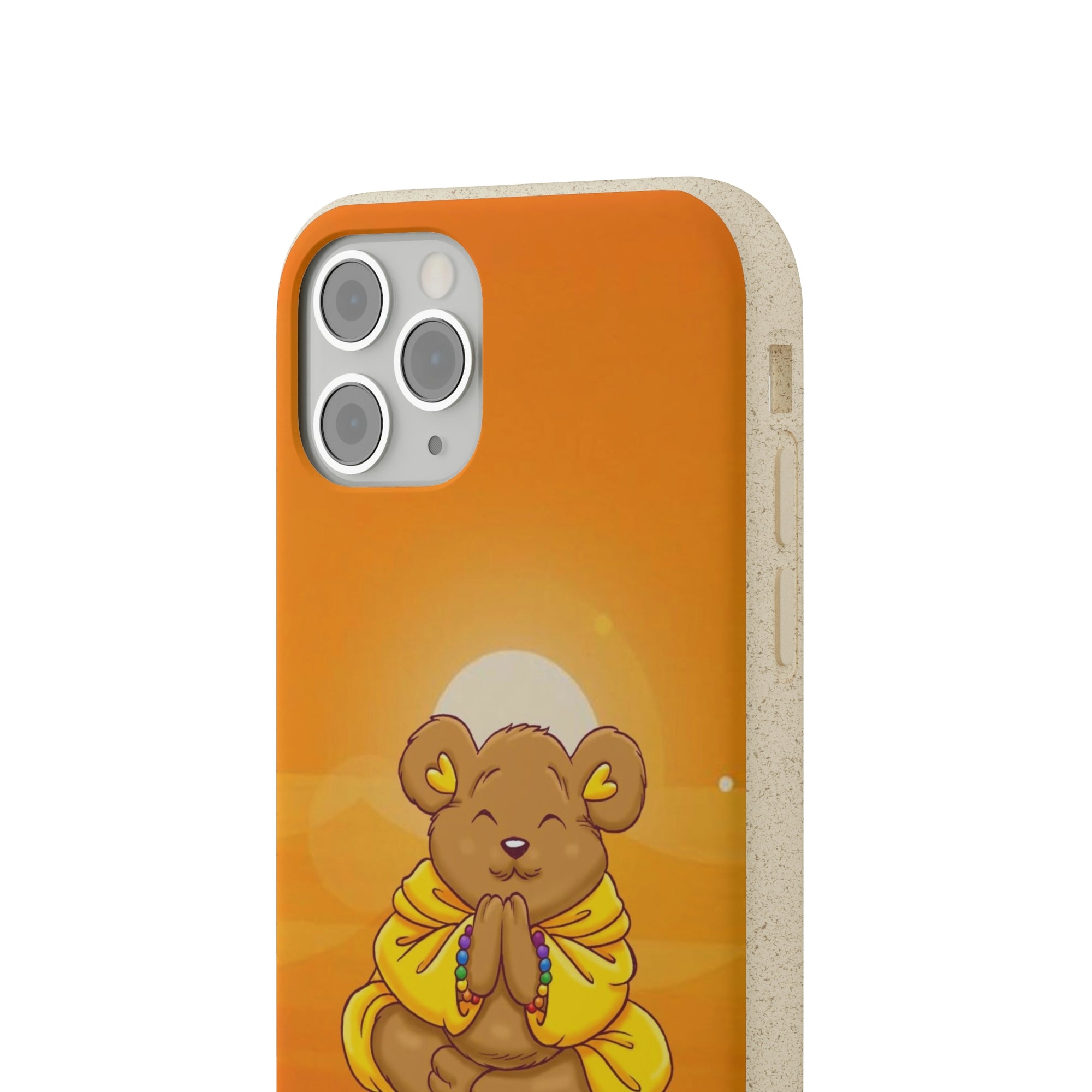 Buddha Bear Prayer: Eco-friendly Phone Case
