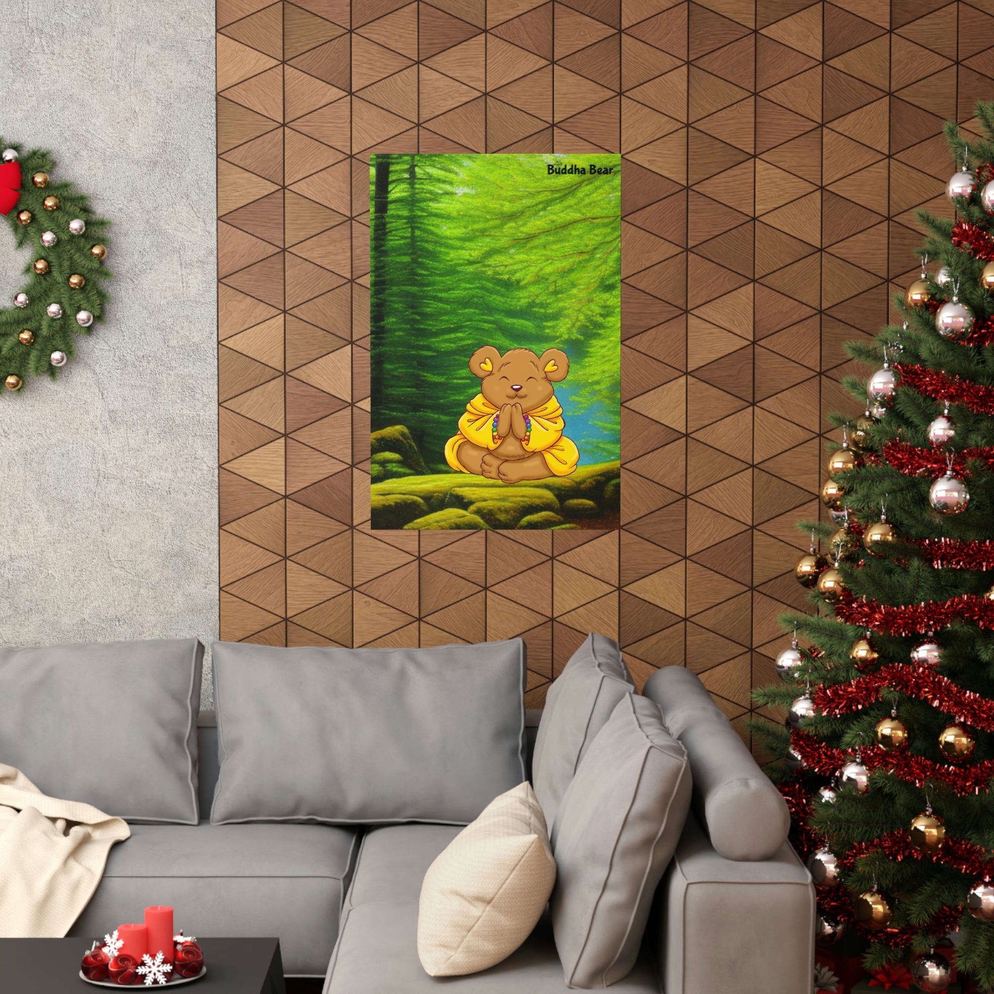 Buddha Bear's Forest Of Meditation Poster