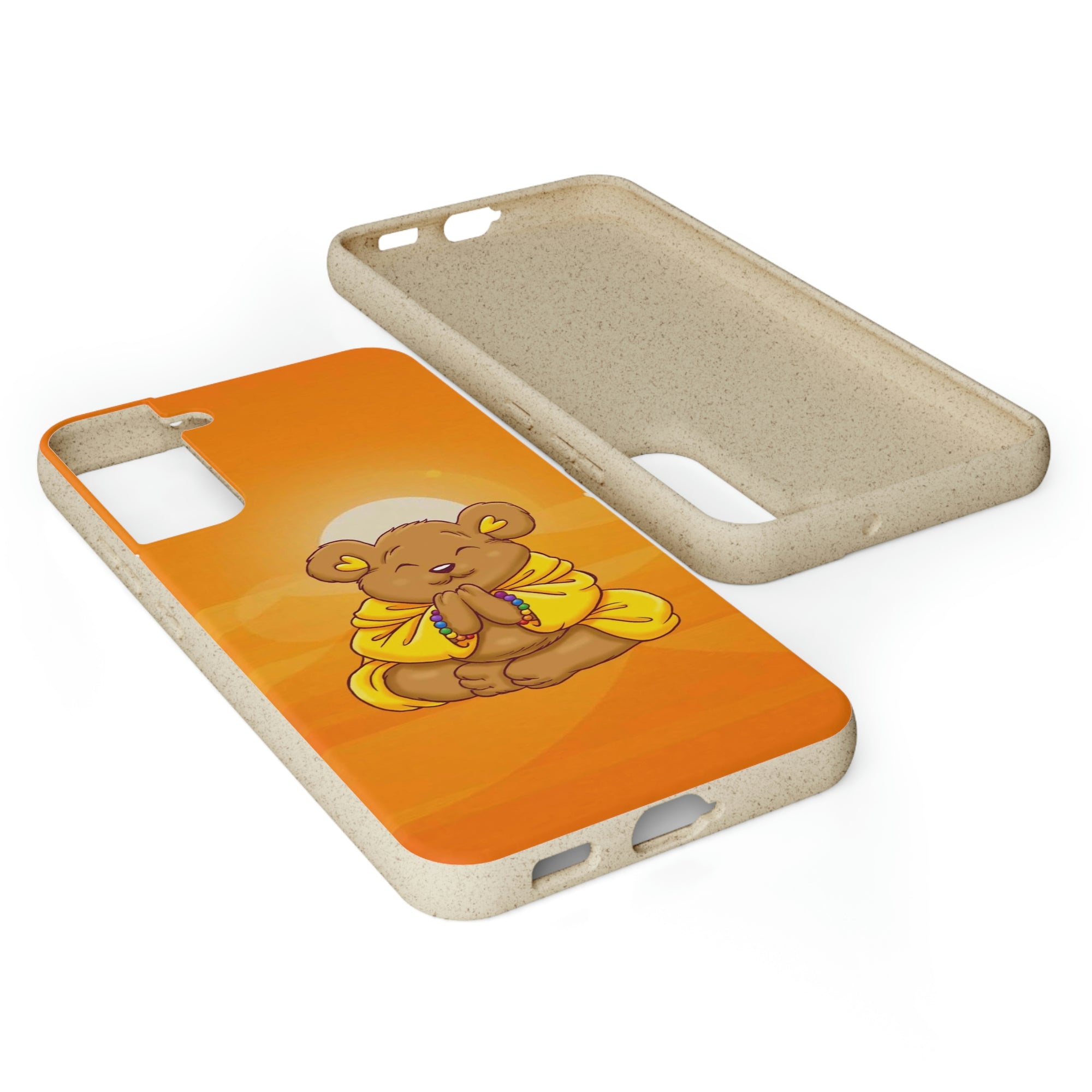 Buddha Bear Prayer: Eco-friendly Phone Case