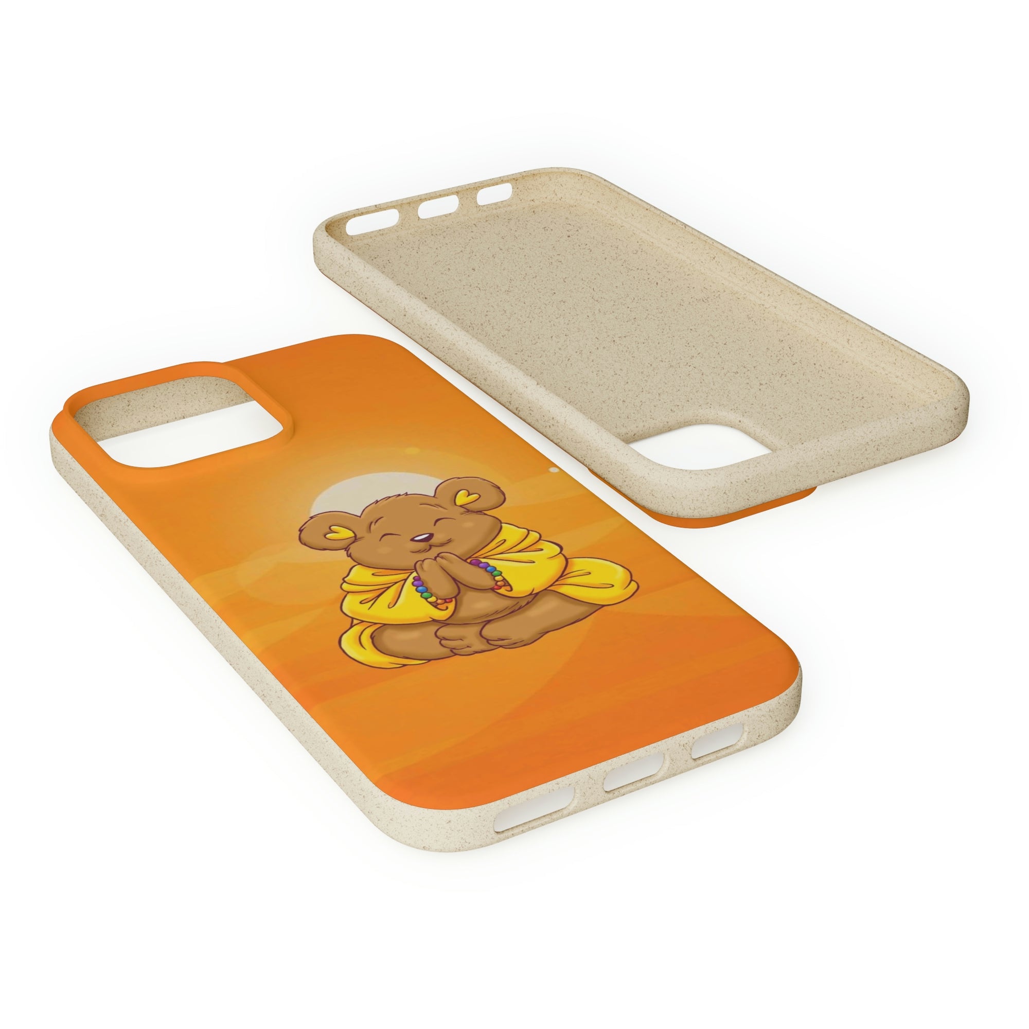 Buddha Bear Prayer: Eco-friendly Phone Case