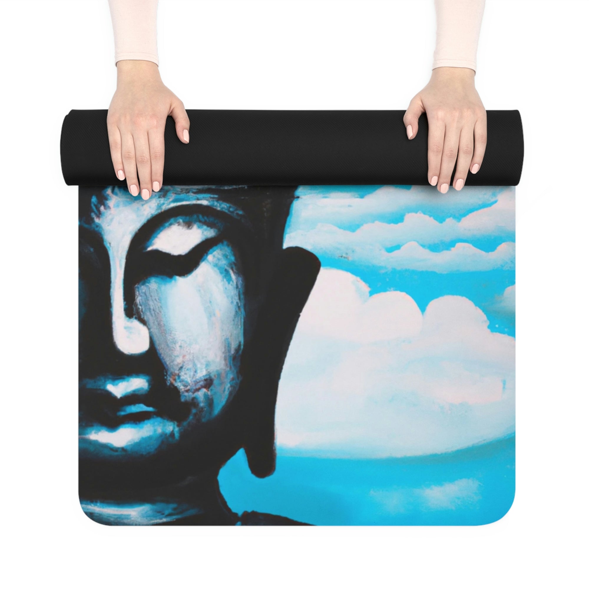 Buddha Of Purpose - Original Oil Painting - Yoga Mat