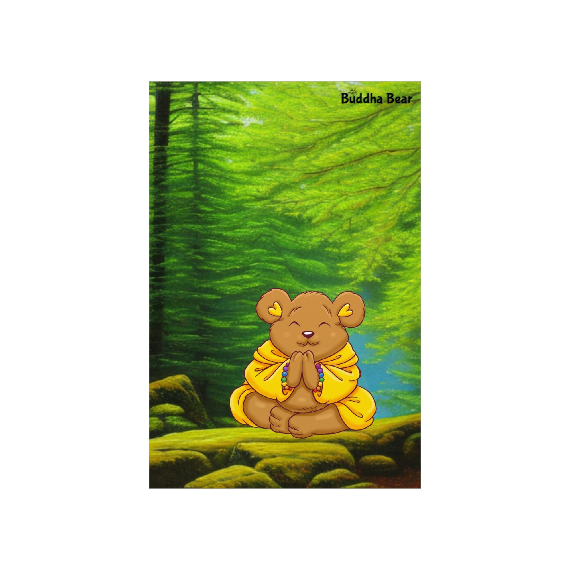 Buddha Bear's Forest Of Meditation Poster