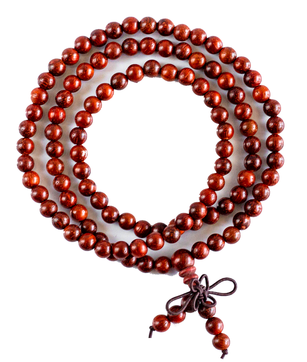 Red Sandalwood Mala Bracelet Beads 108 Prayer Buddha 20mm Necklace Yoga  Medit