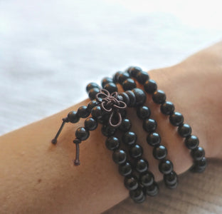 Beautiful Black Sandalwood Prayer Beads as a Bracelet