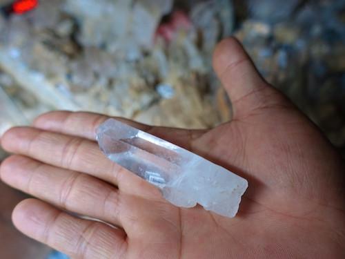 Himalayan Healing Quartz in Hand
