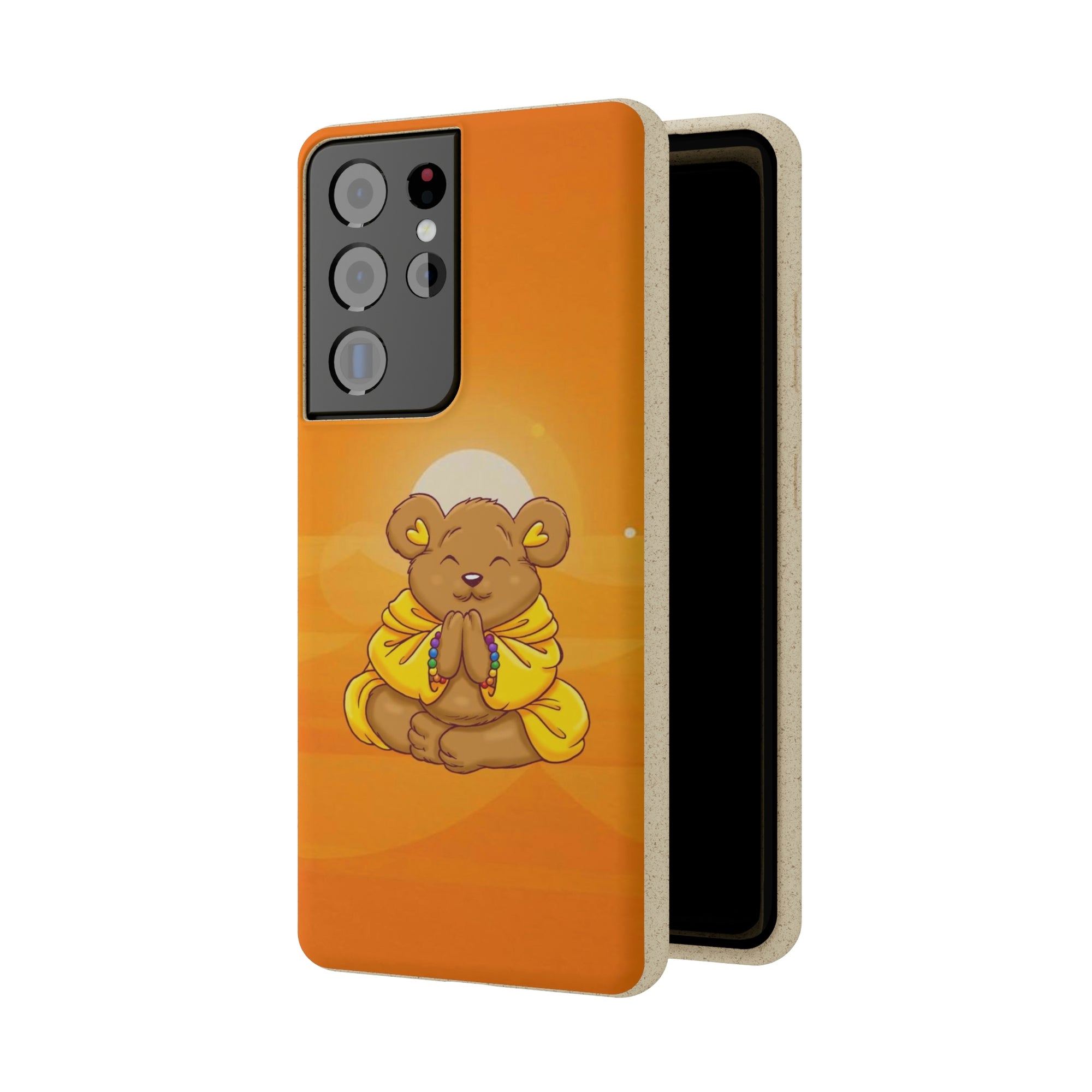 Buddha Bear Prayer: Eco-friendly Phone Case