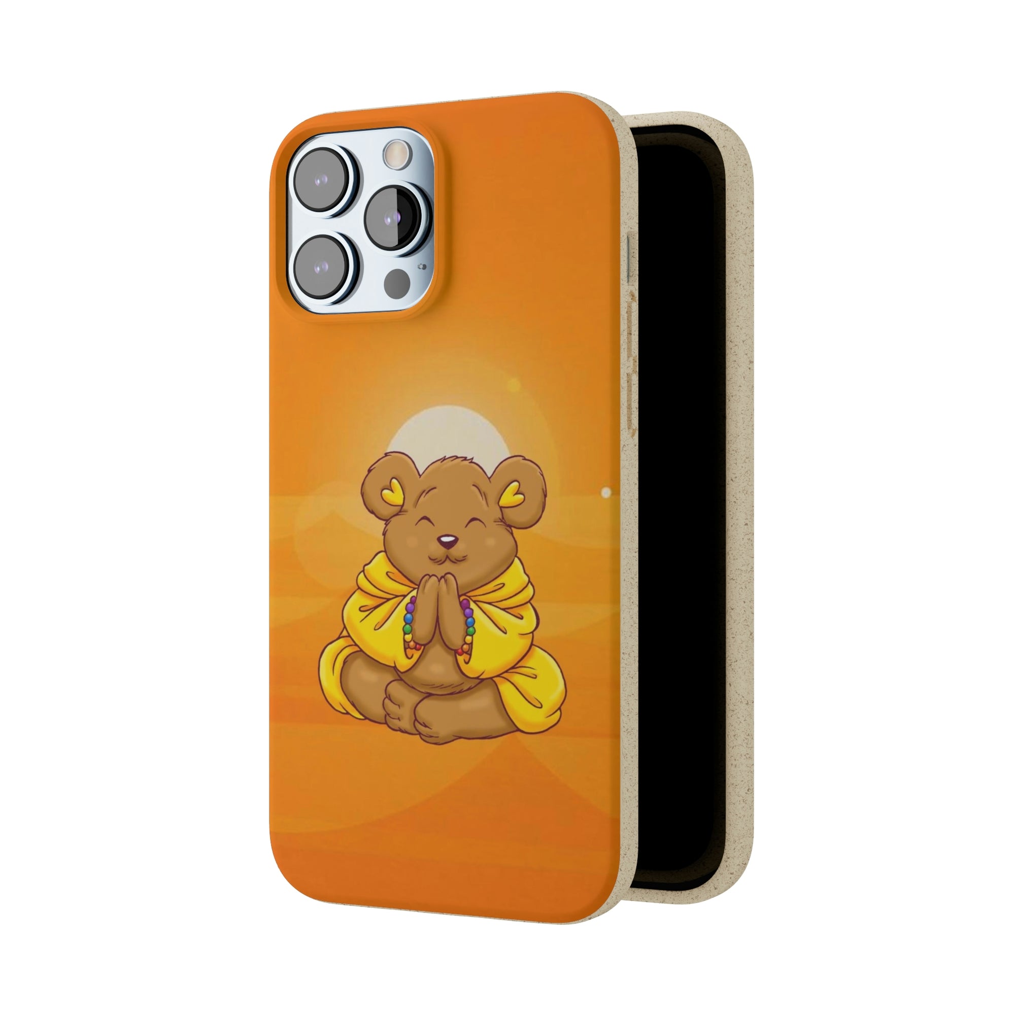 Buddha Bear Prayer: Eco-friendly Phone Case