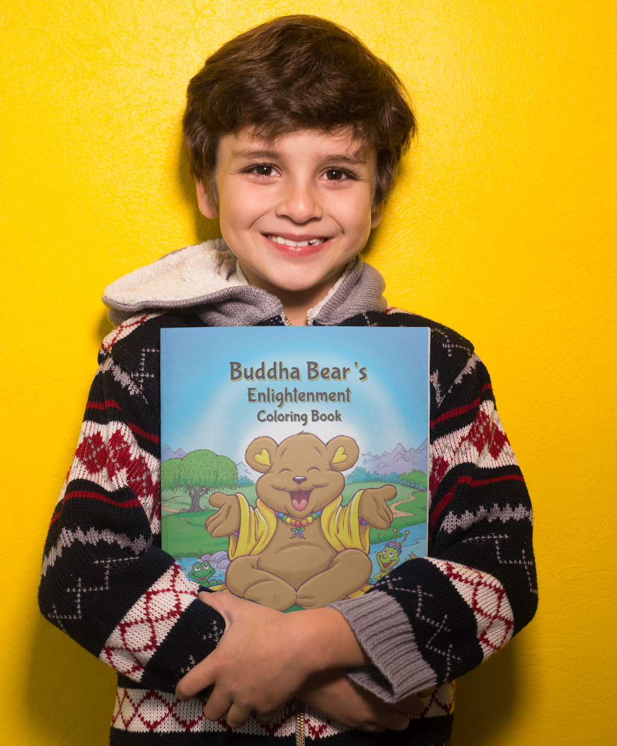 Child with Buddha Bear's Enlightenment Coloring Book
